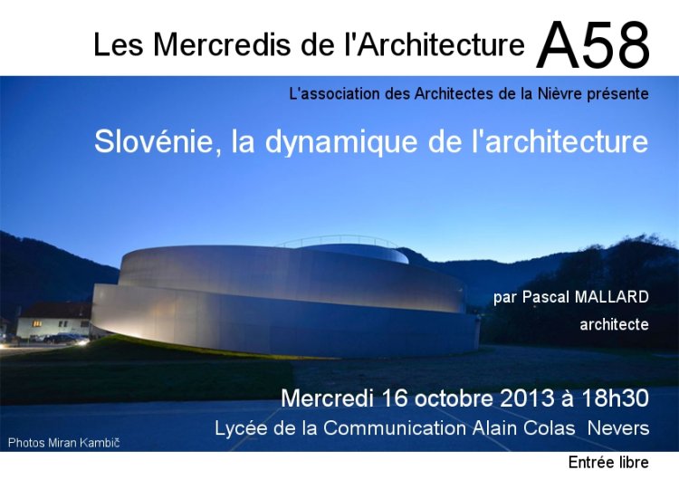 Conférence, Slovénie, la dynamique de l'architecture
