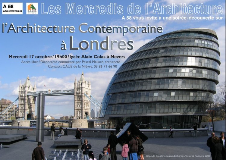 Conférence, L'architecture contemporaine à Londres